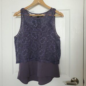 Banana Republic Sleeveless Lace Blouse Size M